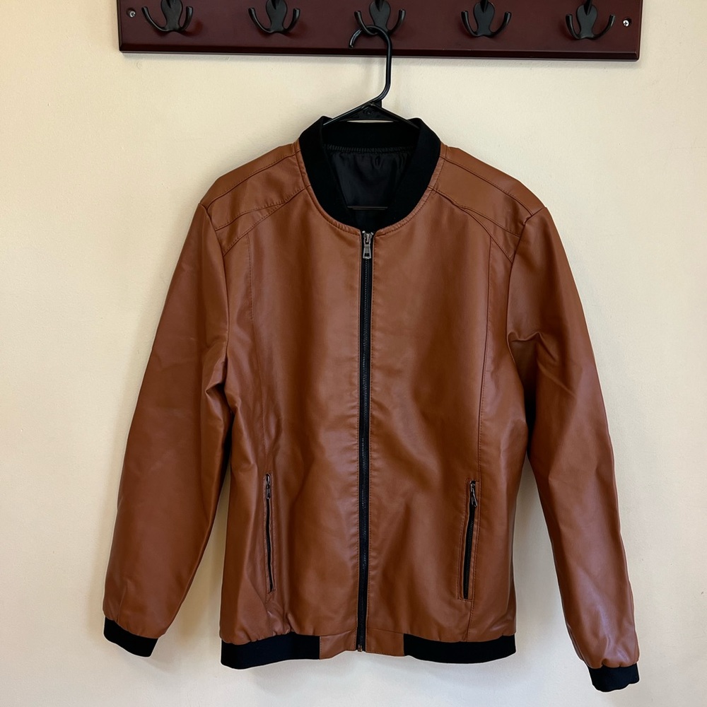 Sky Madrid Men’s Casual Leather Jacket NEW IN PACKAGE